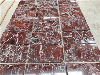 Rosso Levanto Marble Polished Tiles