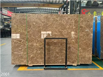 Crystal Emprador Marble Slabs Light Emprador  Brown Stone