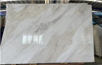 Dover Aurora Marble Slabs Namib White Stone Floor Use