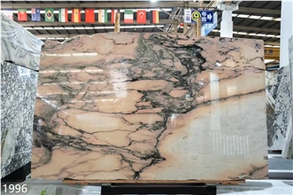 Rosa Portogallo Marble Slabs Creme De Lagoa Pink Stone
