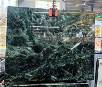 Verde Rameggiato Marble Slabs Saint Nicolaus Green Stone