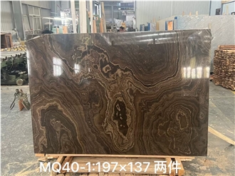 Cross Cut Obama Wood Grain Marble Slabs