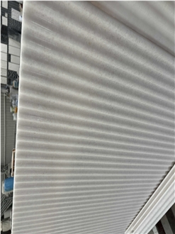 Crystal White Marble Roman Groove Plate Big Slabs Tiles