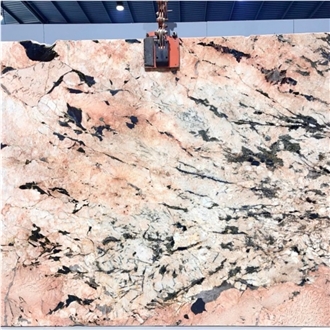 Pandora Pink Stone Slab Tiles
