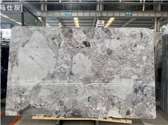 Polished Panda Grey Marble Slabs