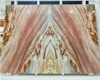 Rainbow Pink Quartzite Slabs
