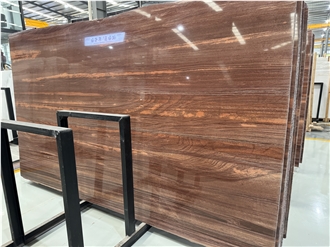Wooden Red Marble Slabs