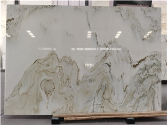 China Sichuan Landscape White , Shanshui Bai Marble Slabs
