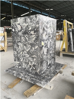 Overlord Flower Grey  Marble Slabs
