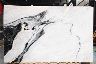 Panda White Marble Polished Slabs