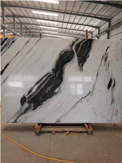 Panda White Marble With Black Veining Marble Slabs