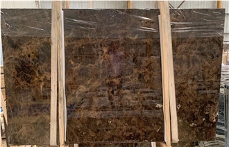 Chinese Dark Emperador Brown Marble Slabs