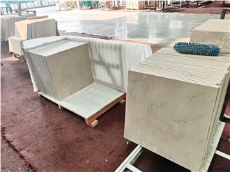 Flashing Lighting Burdur Beige Marble Floor Tile