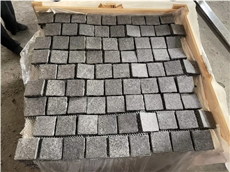 G684 Black Basalt Paving Setts
