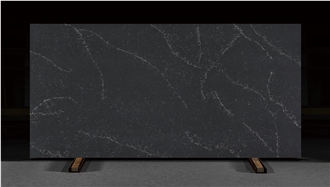 Black Base Color Quartz Slabs