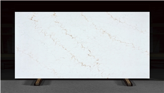 Sparkle Pure White Artificial Quartz Slabs