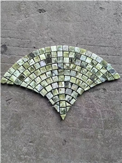 Ming Green Marble Mini Finish Scale Mosaic Pattern Tile