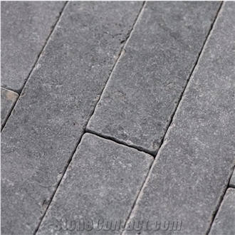 London Grey Limestone Brushed Tiles