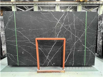 Nero Marquina Honed Finished Marble Slab Tiles