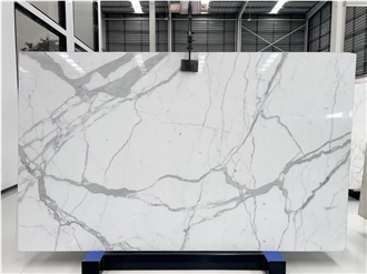 Turkey Calacatta White Marble Slab Tiles