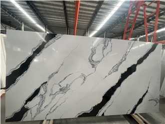 Panda White Quartz Slabs