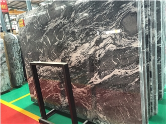 Black Ice Flower  Marble Slabs