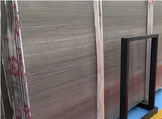 Gray Wooden Grain  Marble Slabs