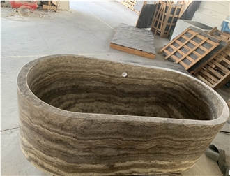 Customized Travertine And Marble Freestanding Bathtubs