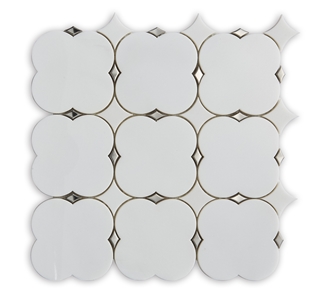Modern Design Crystal White Mosaic Tiles For Pool Decoration