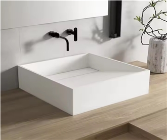 Wholesale Counter Sink Rectangular Quartz Wash Basin