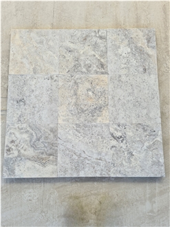 Silver Travertine Tumbled Premium Tiles