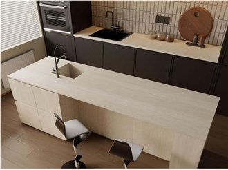 3200*1600 ITALIAN CAVE Beige Porcelain Matt 1.2Cm Modern Kitchen