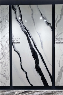 China Panda White Polished 12Mm Sintered Stone Slabs