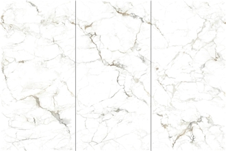 China SNOW WHITE Gold Polish 12Mm Sintered Stone Slabs