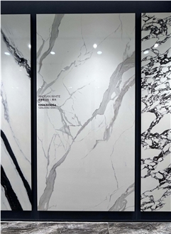 Chinese Glacier White Glossy 12Mm Porcelain Tiles