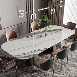 Verde Prato Green Sintered Stone Table Tops