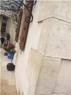 French Gold Limestone Slab For Wall Decoration Tiles