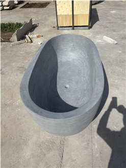 Cheaper Blue Limestone Bathroom Bathtub Surround