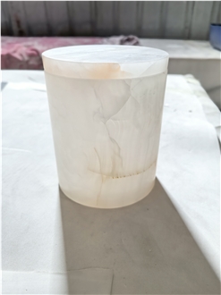 White Onyx Candle Jar Home Decoration Products