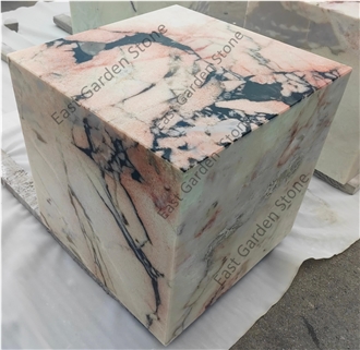 Marilyn Monroe Multicolor Rose Natural Marble Side Table