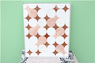 Rose Cream  Marble Bathroom Mosaic