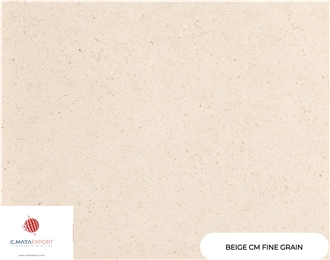 Beige CM Finene Grain Limestone Tiles, Slabs