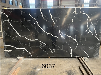 Quartz Slab Artificial Stone Slabs Hot Sale Pattern 6037