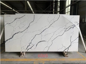 Quartz Slab Artificial Stone Slabs Hot Sale Pattern 6065