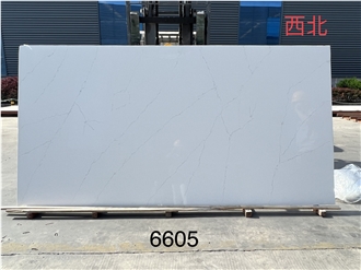 Quartz Slab Artificial Stone Slabs Hot Sale Pattern 6605