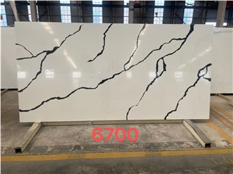 Quartz Slab Artificial Stone Slabs Hot Sale Pattern 6700