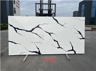 Quartz Slab Artificial Stone Slabs Hot Sale Pattern 6738