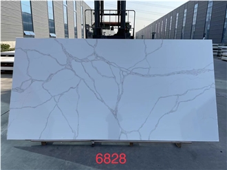 Quartz Slab Artificial Stone Slabs Hot Sale Pattern 6828