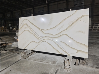 Quartz Slab Artificial Stone Slabs Hot Sale Pattern F005