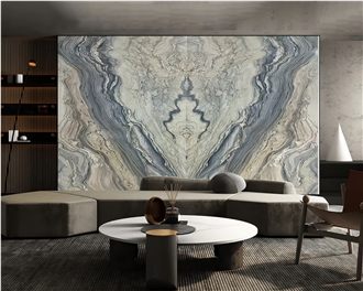Silk Road Blue Quartzite Background Wall Slabs